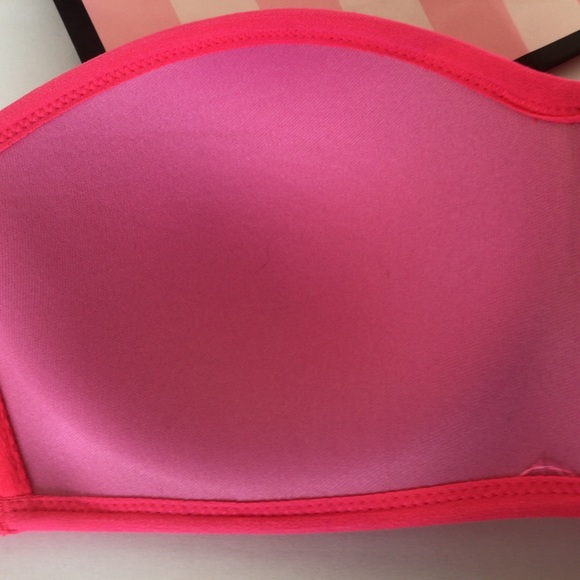 VICTORIAS SECRET PINK LACE BANDEAU BRA NWOT - Picture 7 of 8